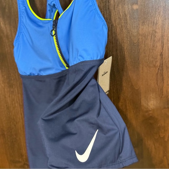 NWT Nike Swim active Tank Top Womens Size S colorblock racerback tankini - Picture 4 of 10